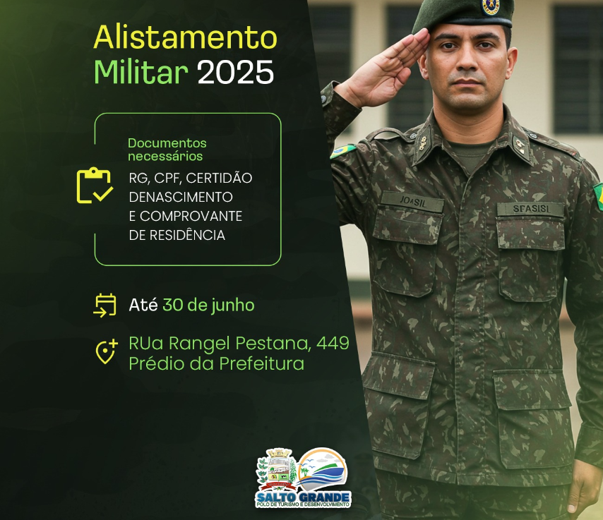 ALISTAMENTO MILITAR 2025 – FIQUE ATENTO