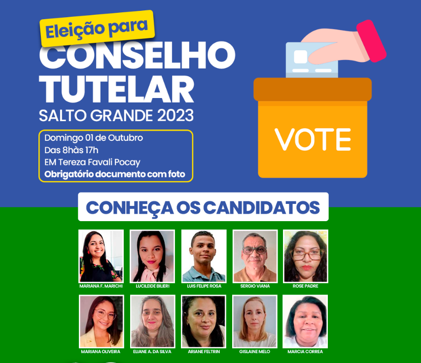 ELEIÇÃO CONSELHO TUTELAR - SALTO GRANDE 2023