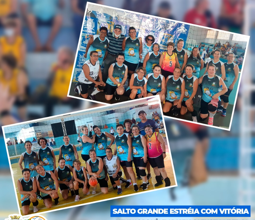 Equipes de vôlei adaptado vencem etapa da Superliga realizada em Salto Grande