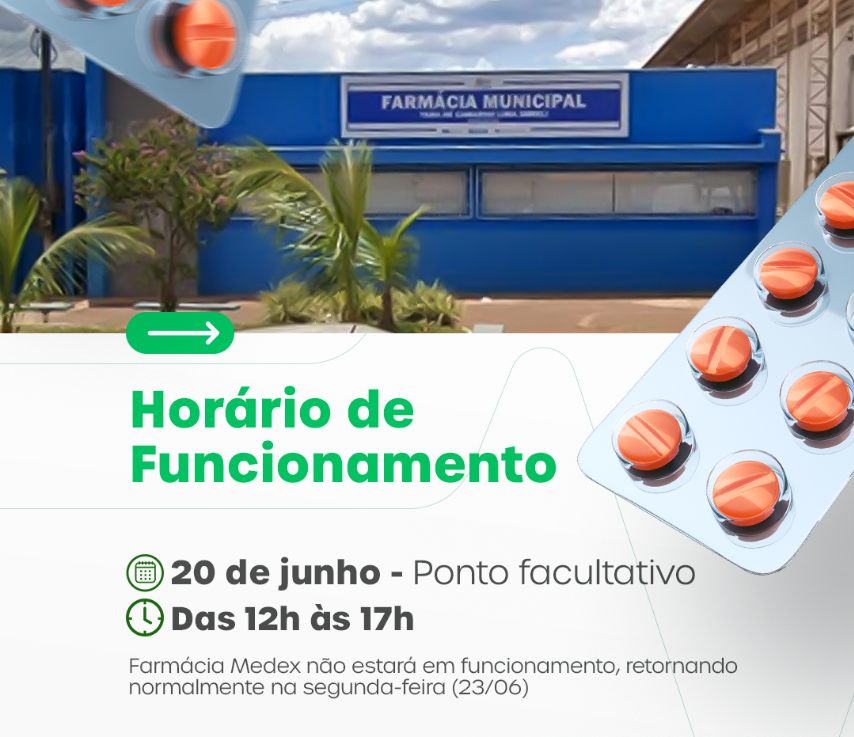 FUNCIONAMENTO DA FARMÁCIA NO FERIADO