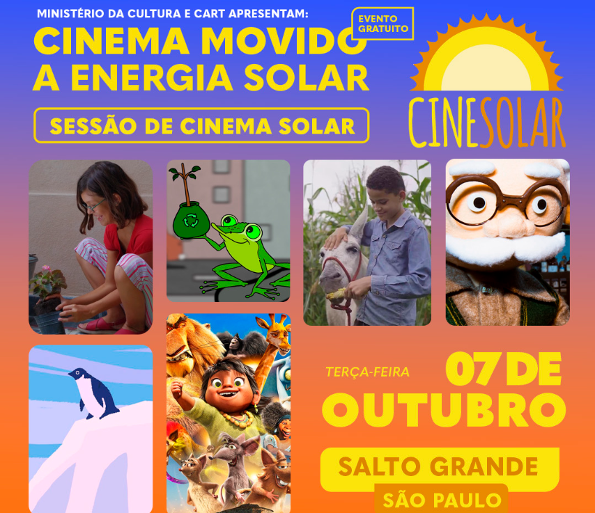 Ministério da Cultura e CART apresentam o CineSolar!