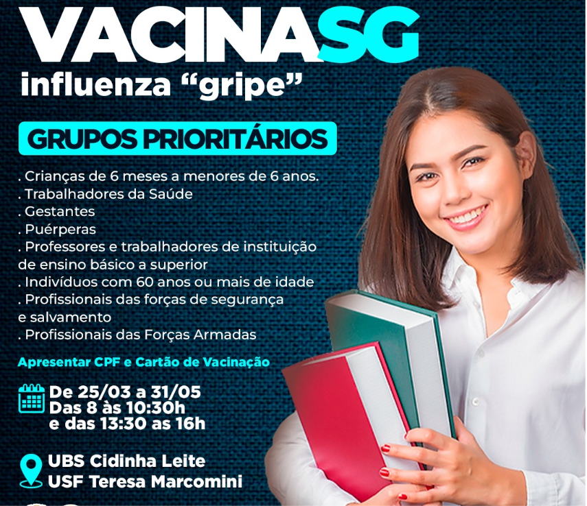 Não deixe de se proteger! A campanha de vacinação contra a influenza já começou!